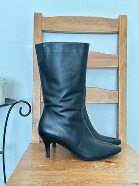 ROCKPORT LEATHER POINTED TOE BOOTS